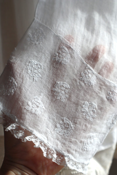 1900s Cross Lace Church Smock