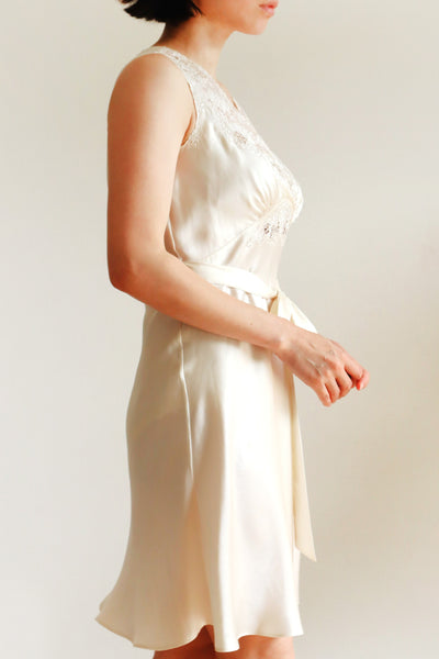 1940s Champagne Slip Dress