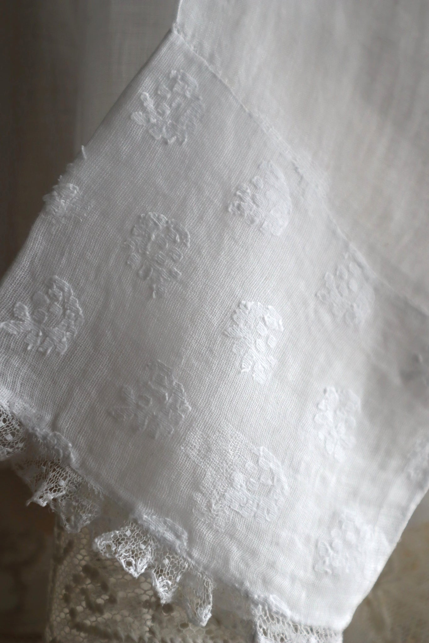 1900s Cross Lace Church Smock