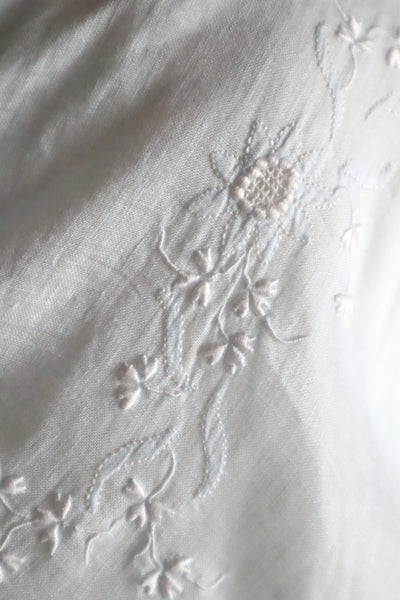 1940s Pale Blue Cotton Dress