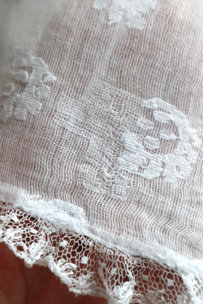 1900s Cross Lace Church Smock