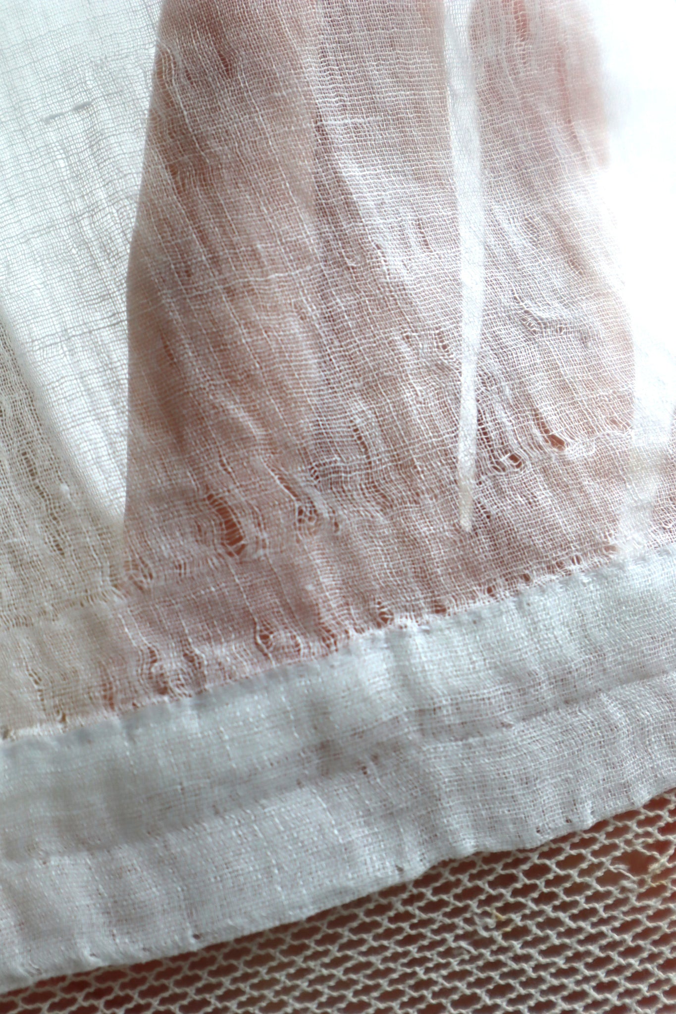 1900s Cross Lace Church Smock