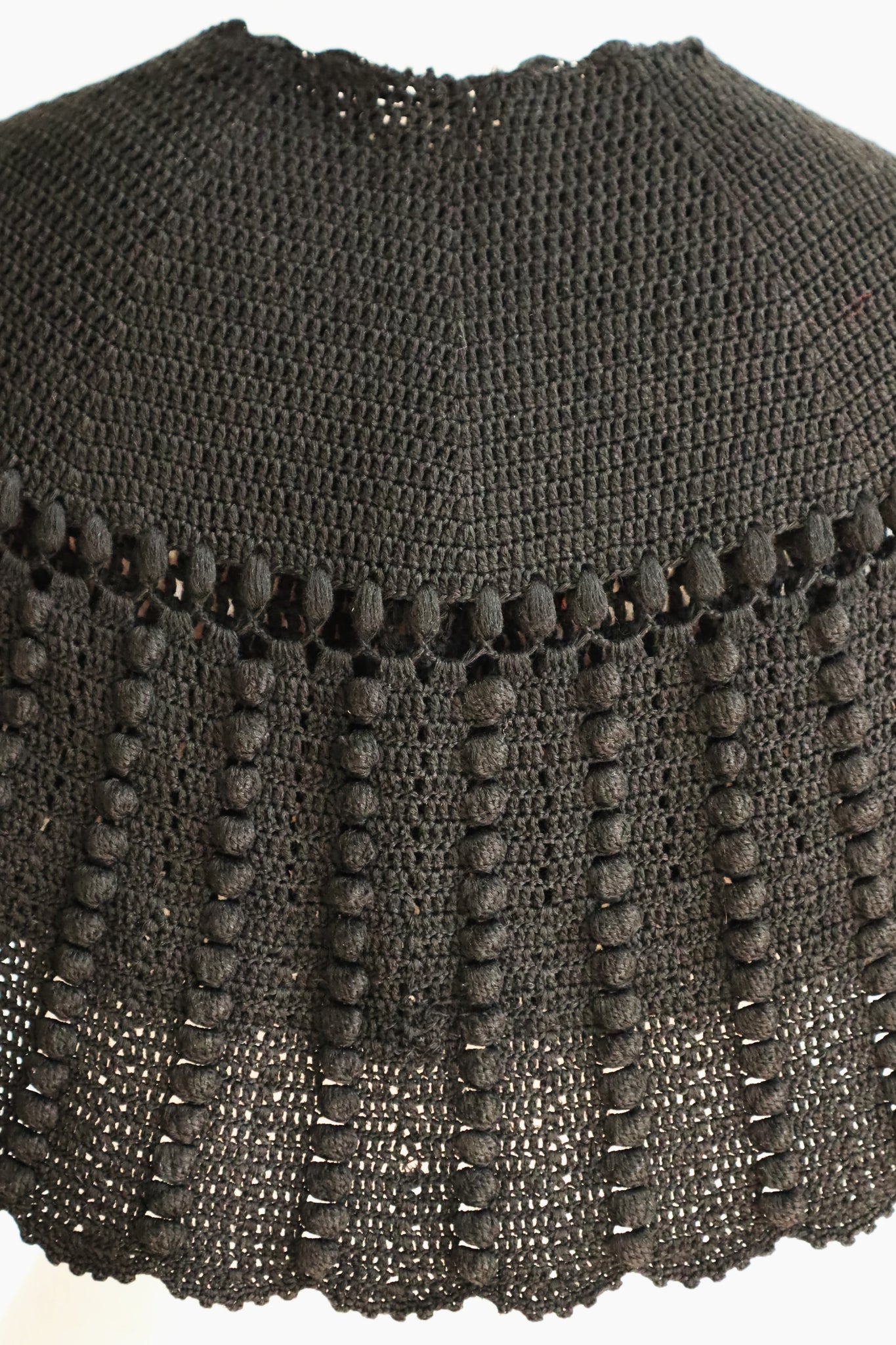 19th Black Wool Capelet