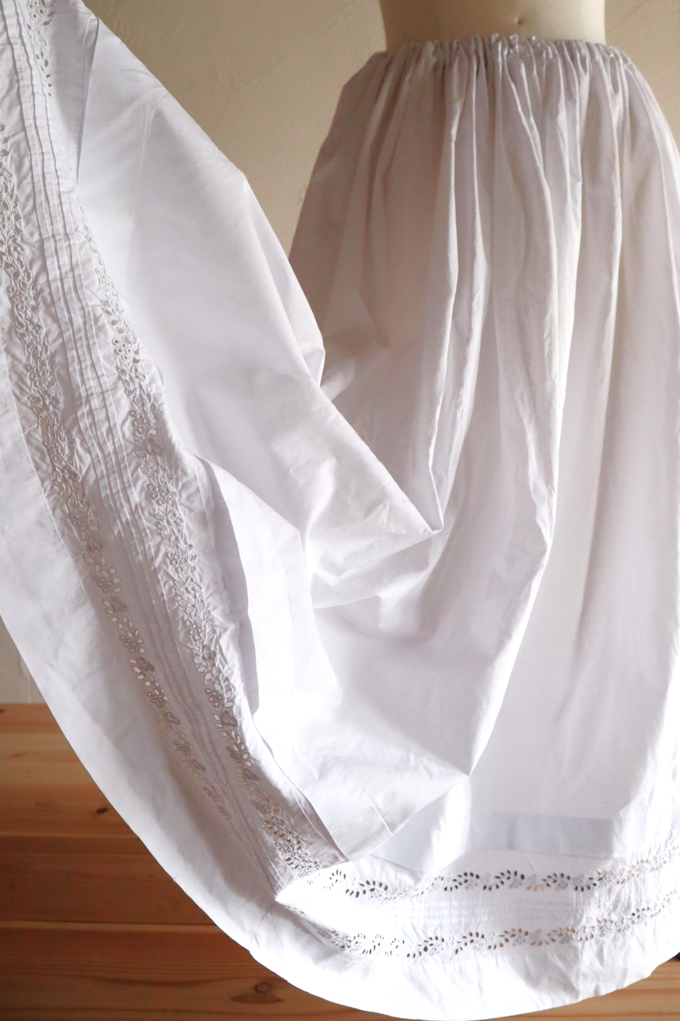 1900s~1900s Voluminous Cotton Skirt