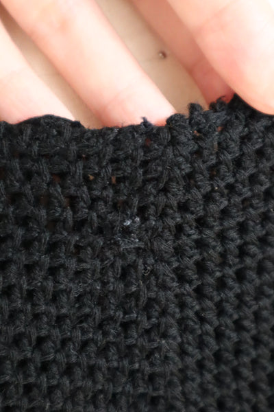 19th Black Wool Capelet