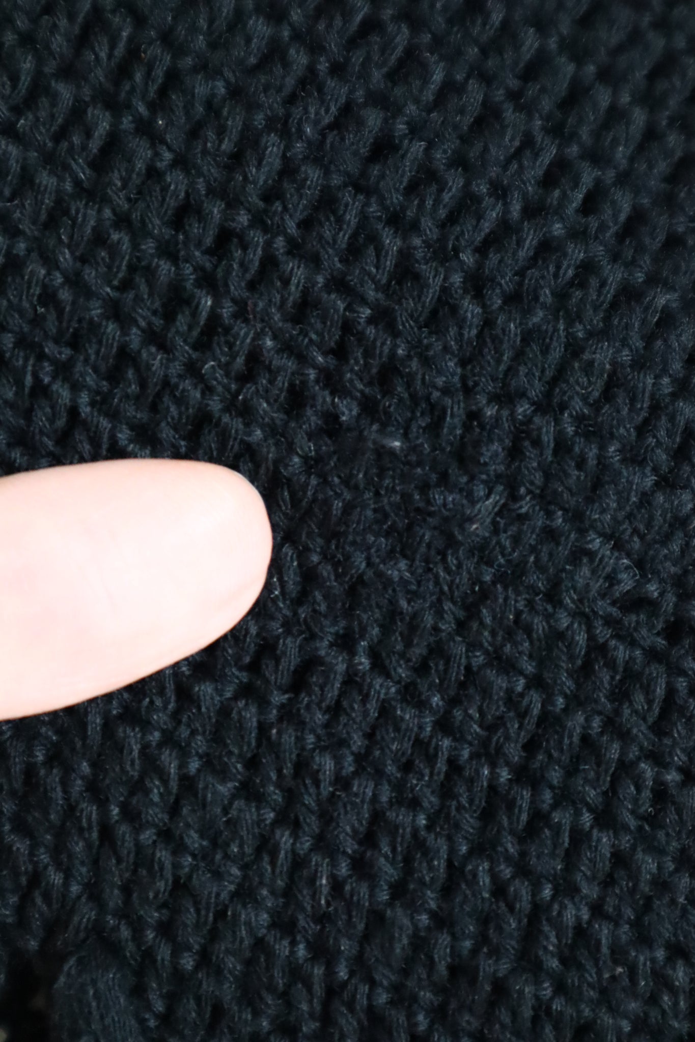 19th Black Wool Capelet