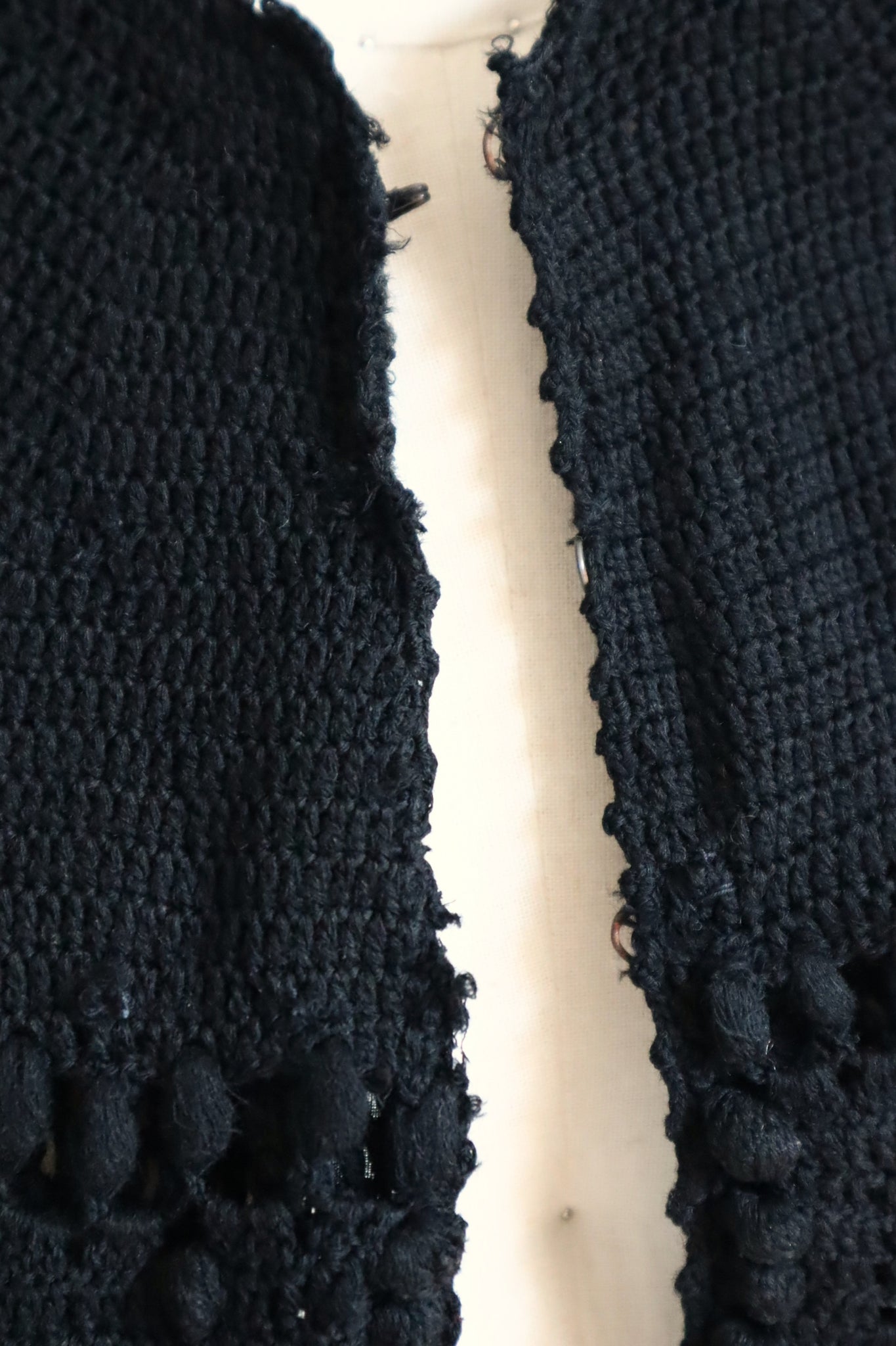 19th Black Wool Capelet