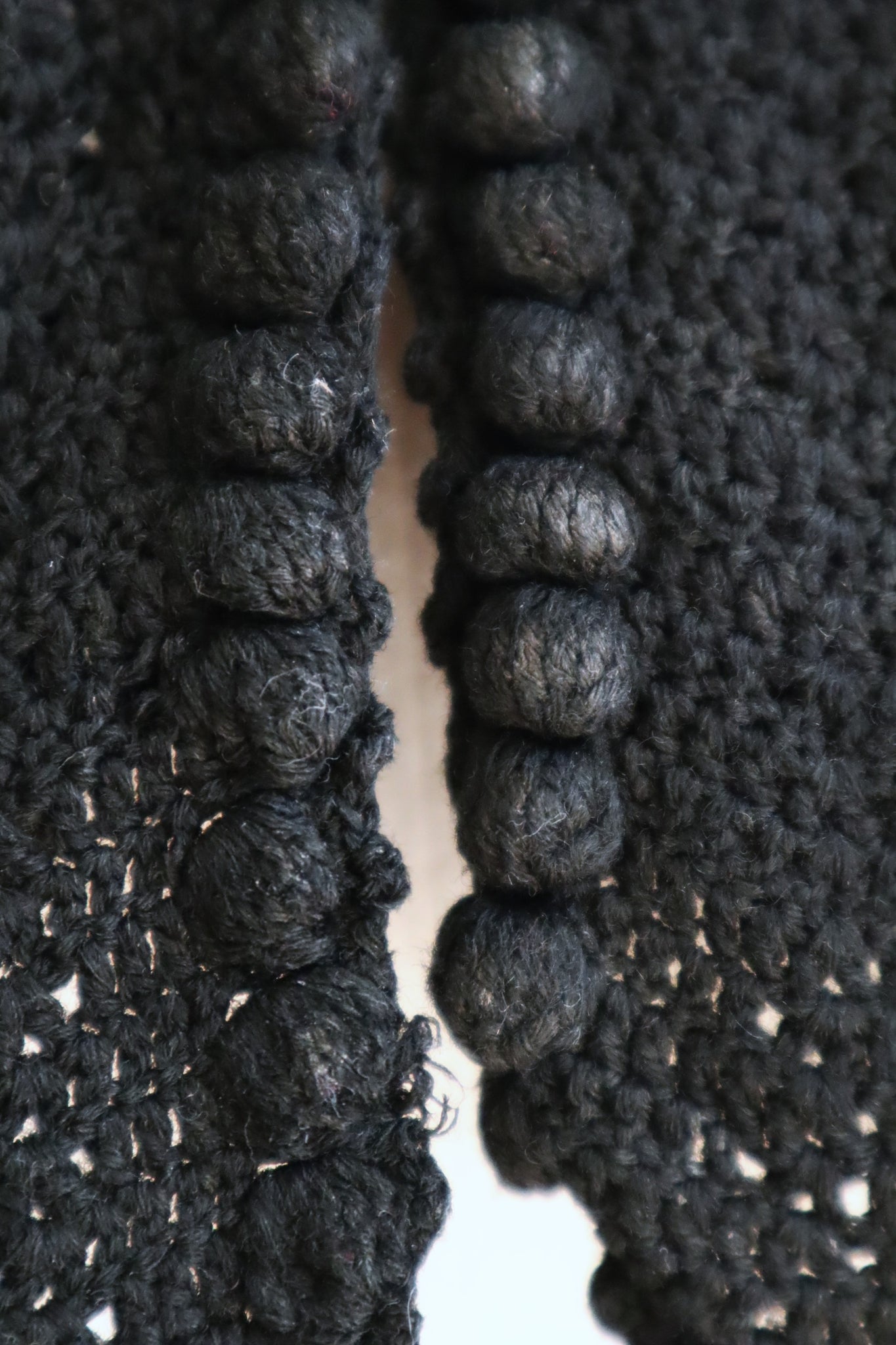 19th Black Wool Capelet