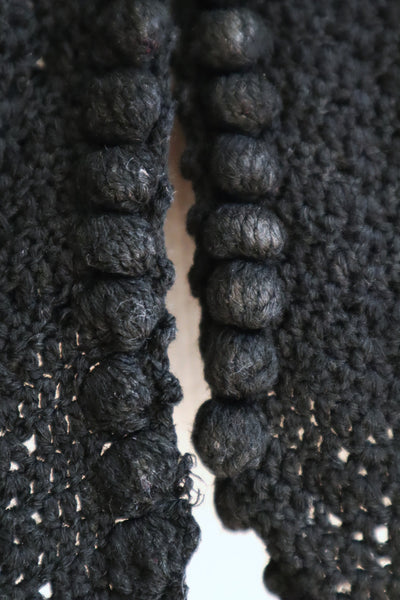 19th Black Wool Capelet