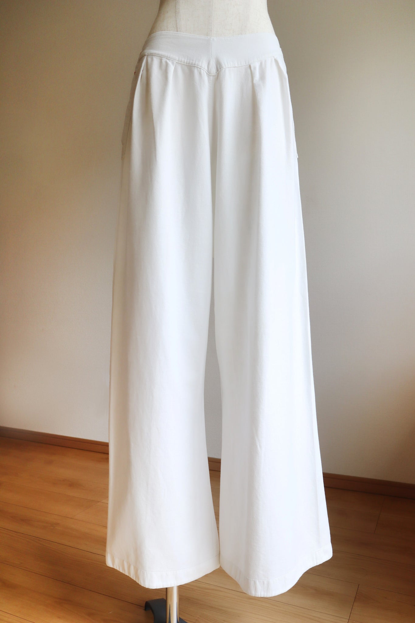 1940s French Cotton Flare Pants