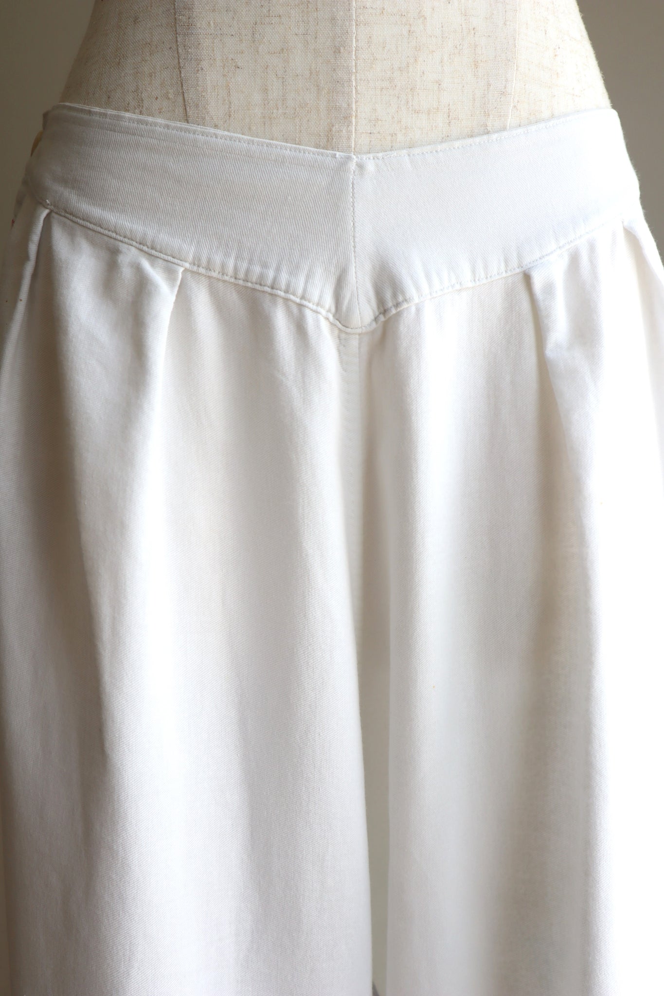 1940s French Cotton Flare Pants