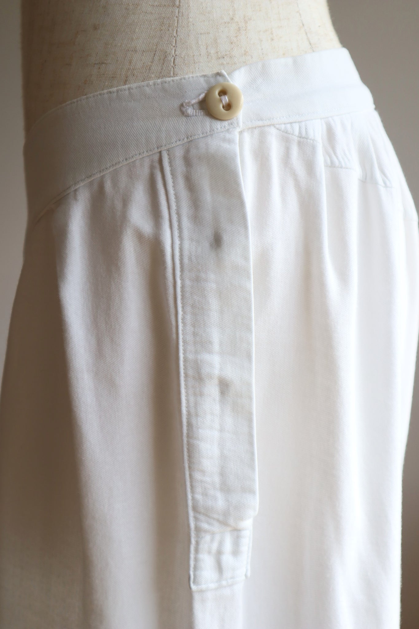 1940s French Cotton Flare Pants