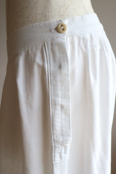 1940s French Cotton Flare Pants