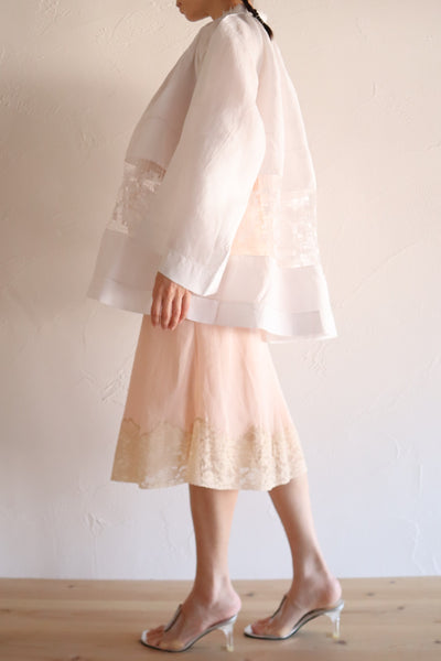 1900s French Handworked Filet Lace Church Cotta