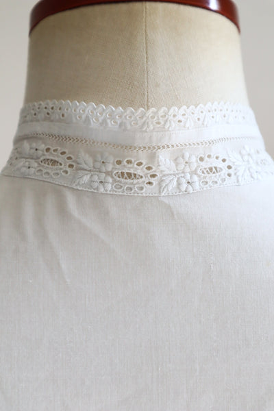 1900s French Hand Sewn Blouse