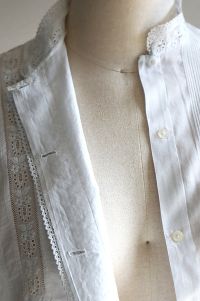 1900s French Hand Sewn Blouse