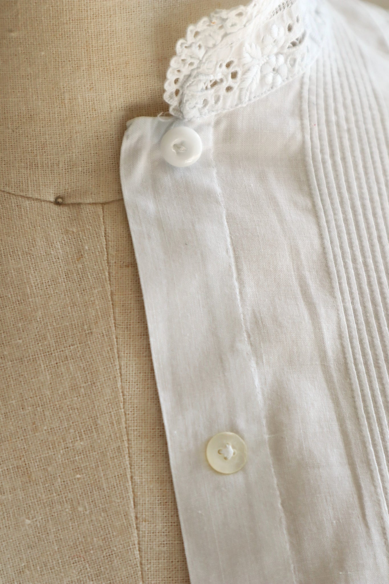 1900s French Hand Sewn Blouse