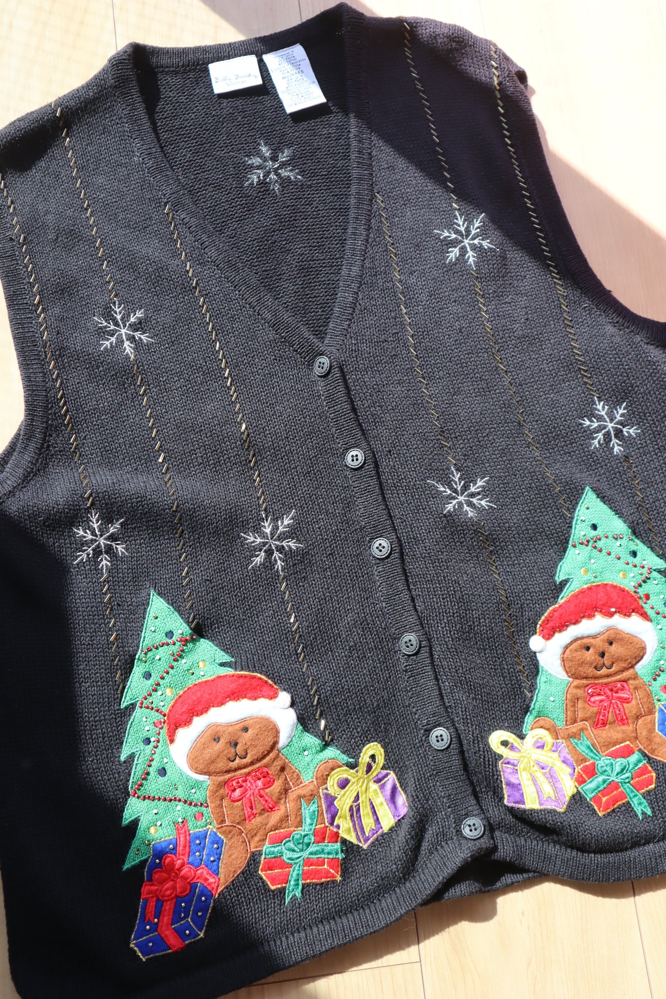 80s Christmas Knit Vest