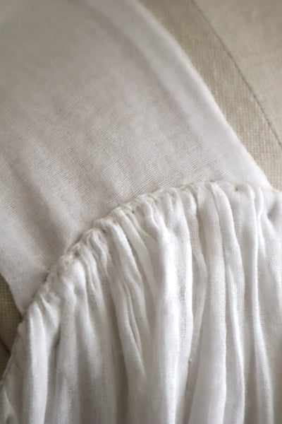 1910s French Antique Whitework Skirt Hem Reworked Top