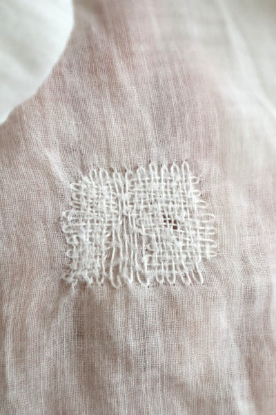 1910s French Antique Whitework Skirt Hem Reworked Top