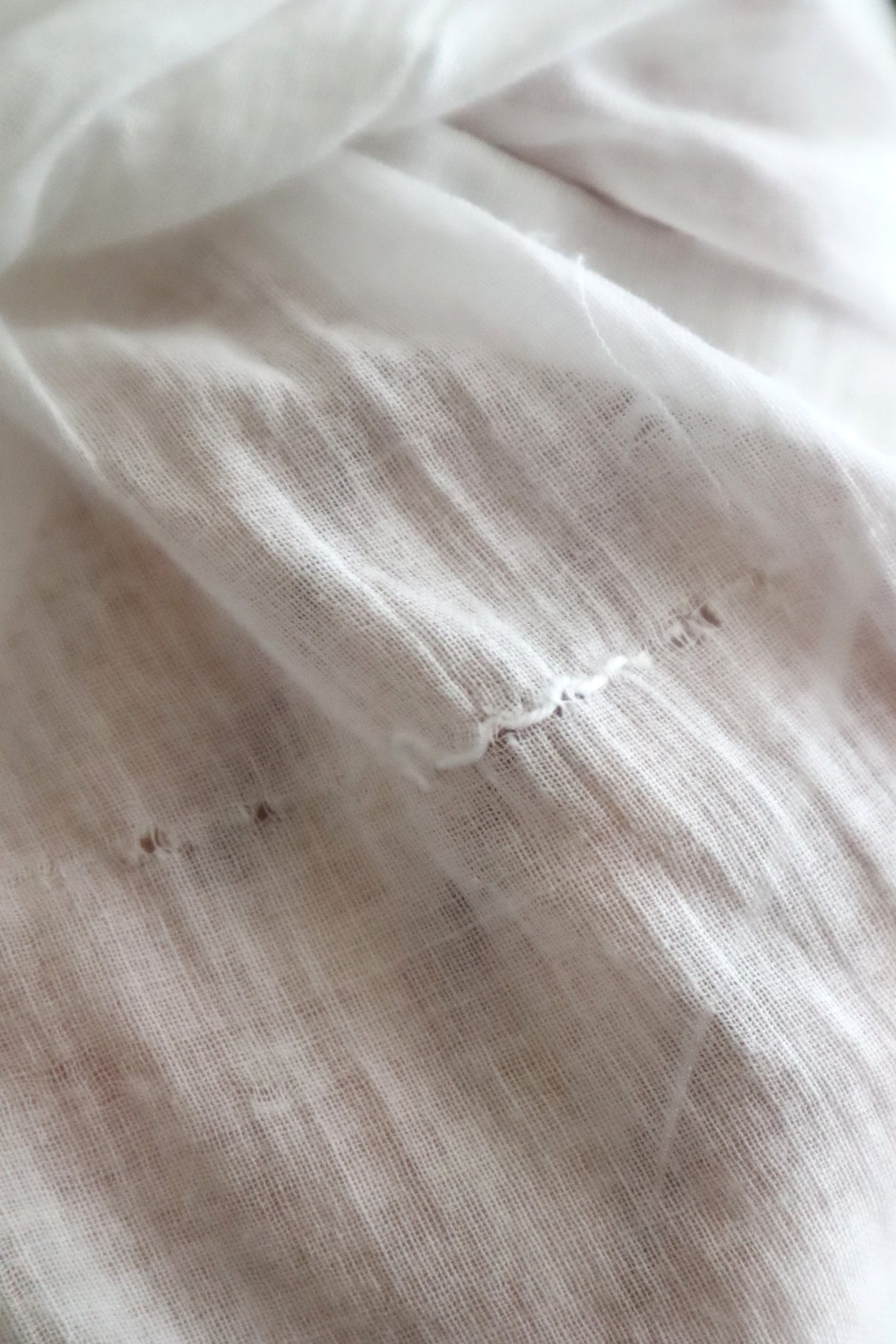 1910s French Antique Whitework Skirt Hem Reworked Top