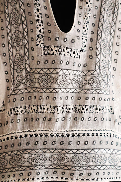 1930s Romanian Folk Embroidered Blouse