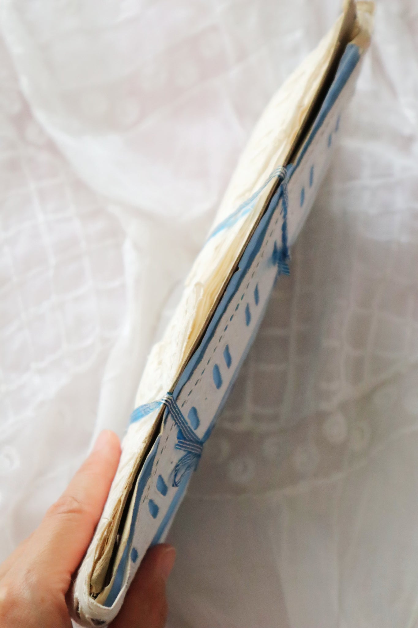 1920s–1930s French Deadstock Broderie Anglaise Lace Trim on Original Card