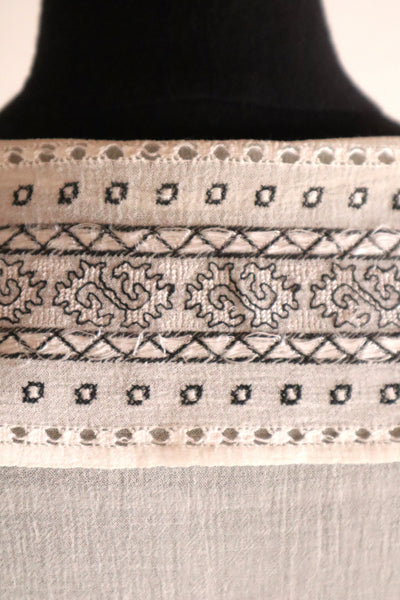 1930s Romanian Folk Embroidered Blouse