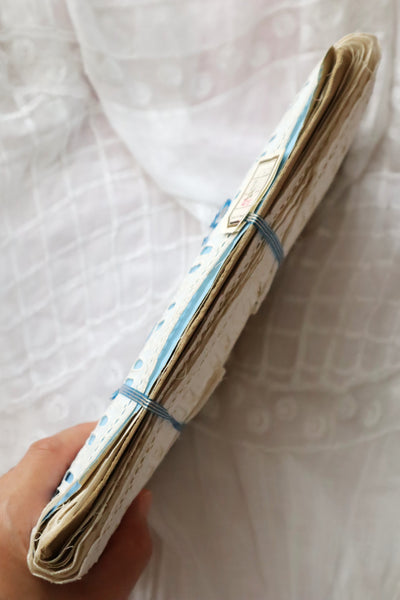 1920s–1930s French Deadstock Broderie Anglaise Lace Trim on Original Card