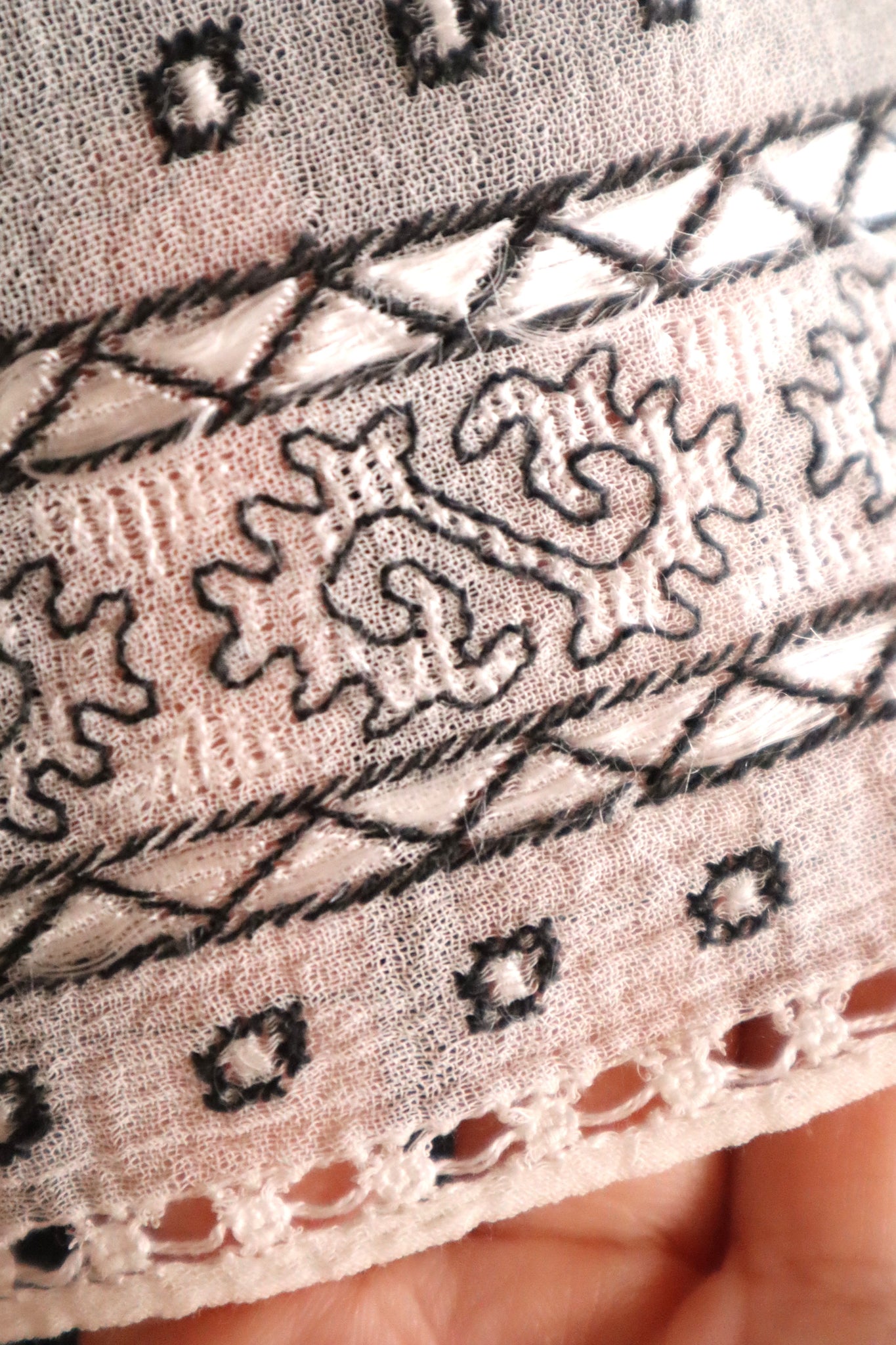 1930s Romanian Folk Embroidered Blouse