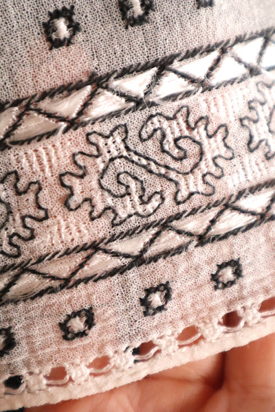 1930s Romanian Folk Embroidered Blouse