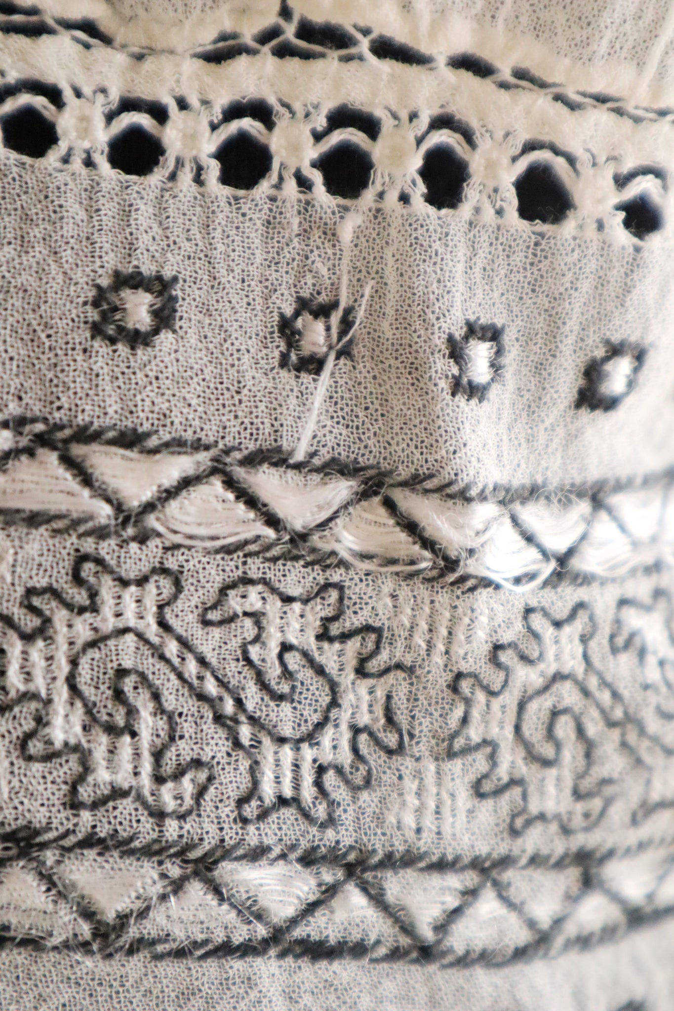 1930s Romanian Folk Embroidered Blouse