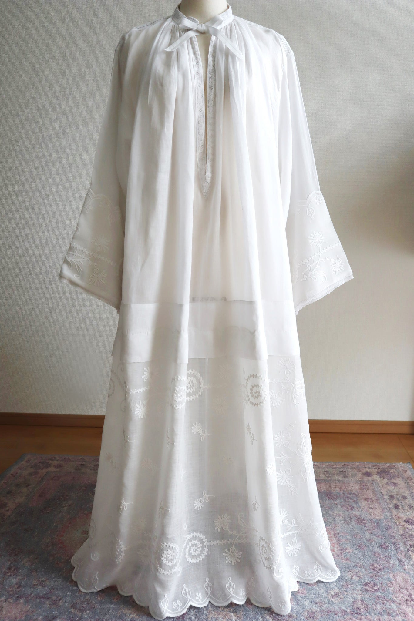 1900s Cornely Lace Church Smock Dress