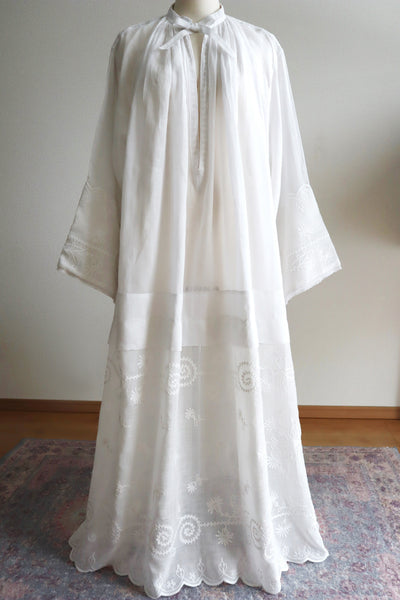 1900s Cornely Lace Church Smock Dress