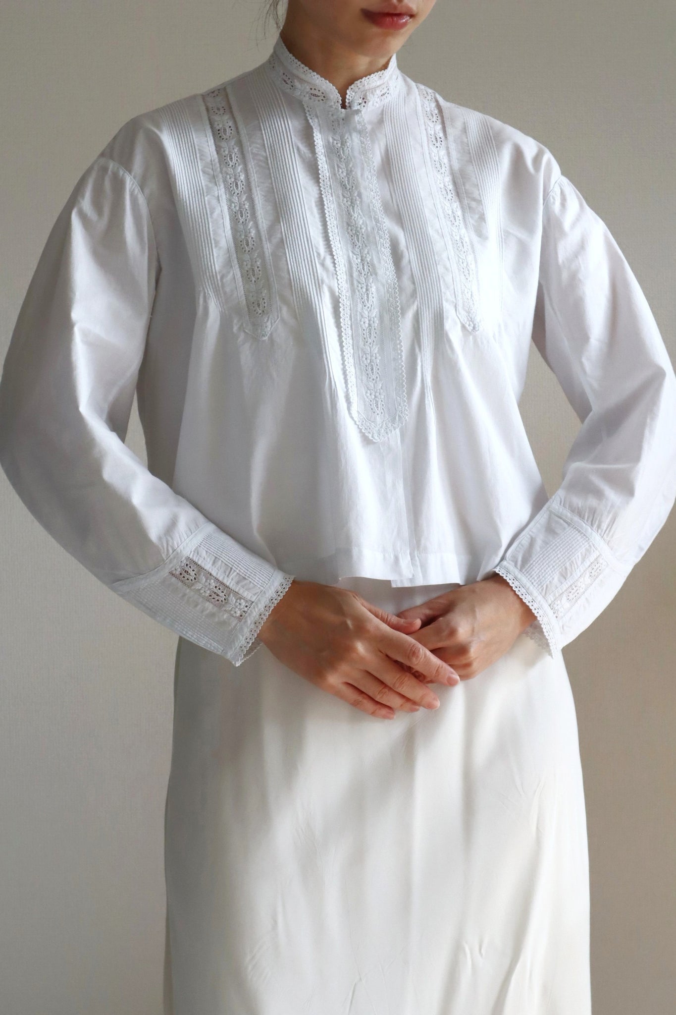 1900s French Hand Sewn Blouse