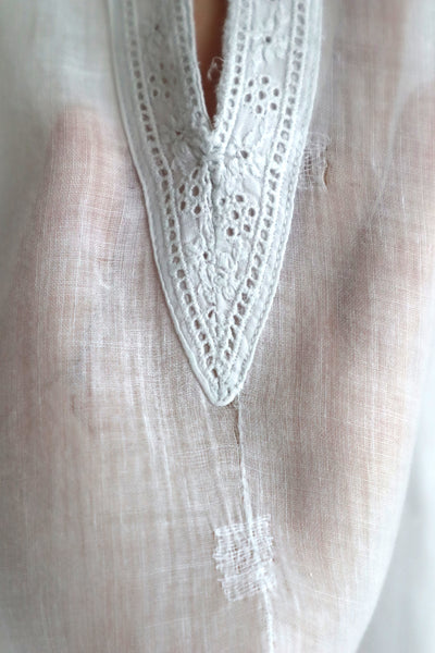 1900s Cornely Lace Church Smock Dress