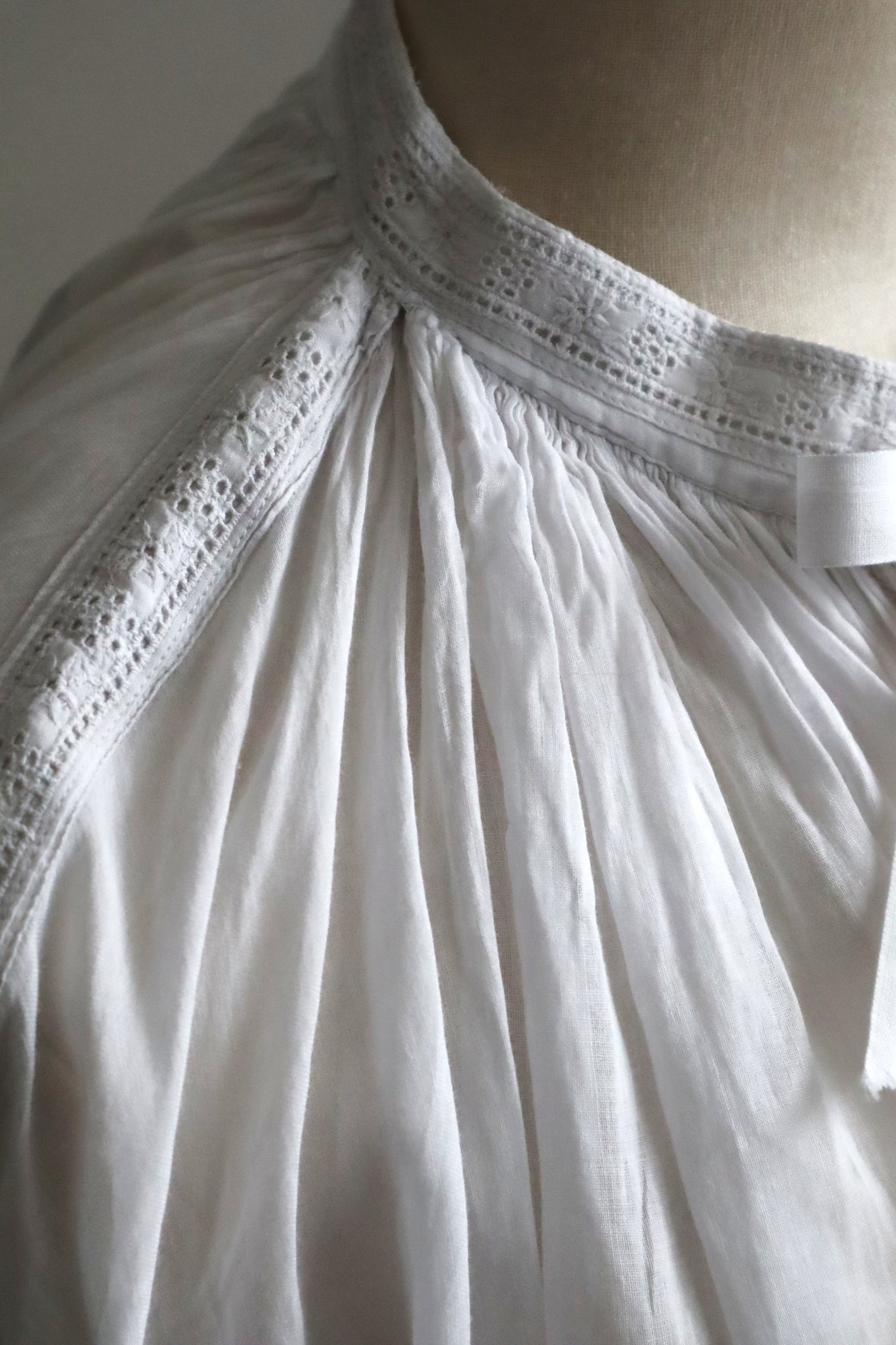 1900s Cornely Lace Church Smock Dress