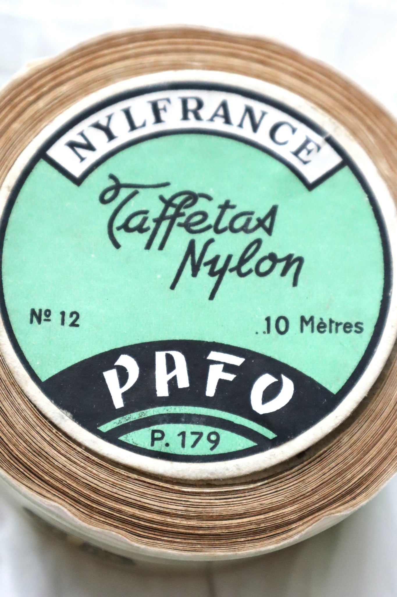 1960s French Deadstock Nylon Taffeta Ribbon Roll