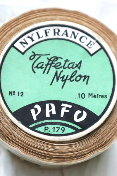 1960s French Deadstock Nylon Taffeta Ribbon Roll