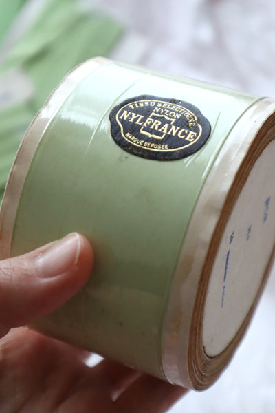 1960s French Deadstock Nylon Taffeta Ribbon Roll