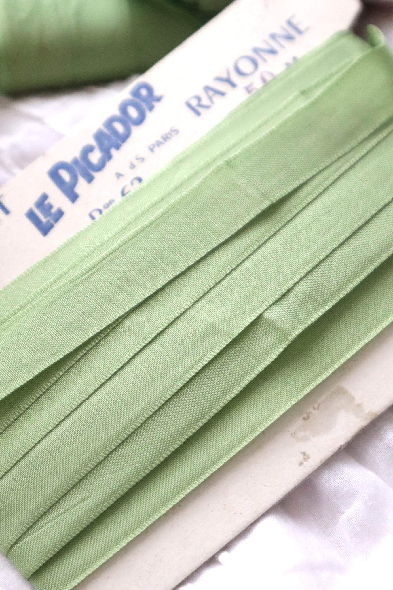 1940s–1950s French LE PICADOR Deadstock Rayonne Ribbon 15.5m