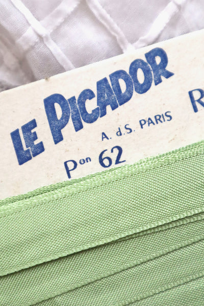 1940s–1950s French LE PICADOR Deadstock Rayonne Ribbon 15.5m