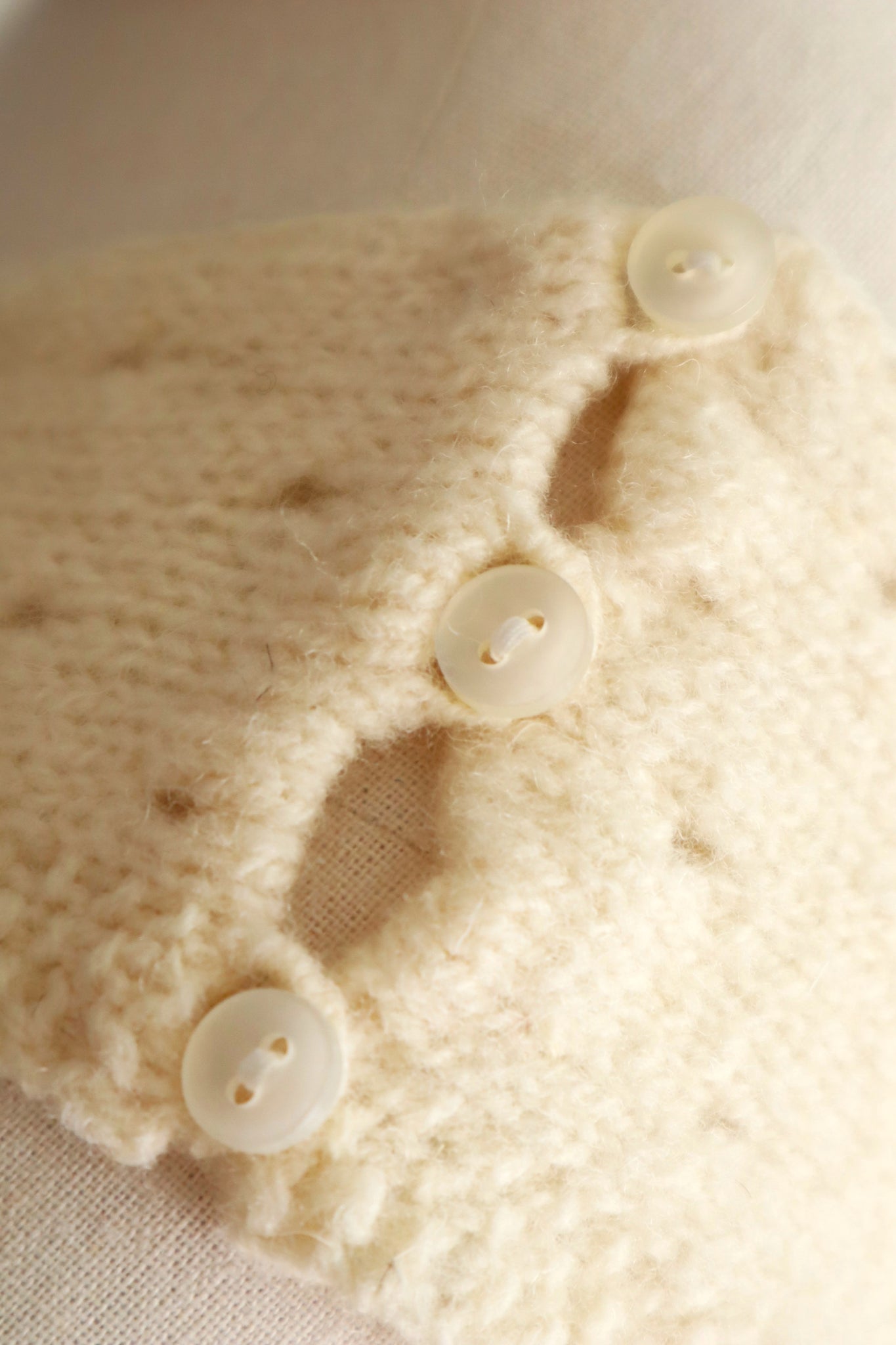 Vintage French Hand-Knit Wool Tank Top