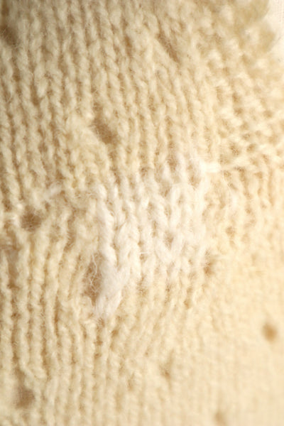 Vintage French Hand-Knit Wool Tank Top