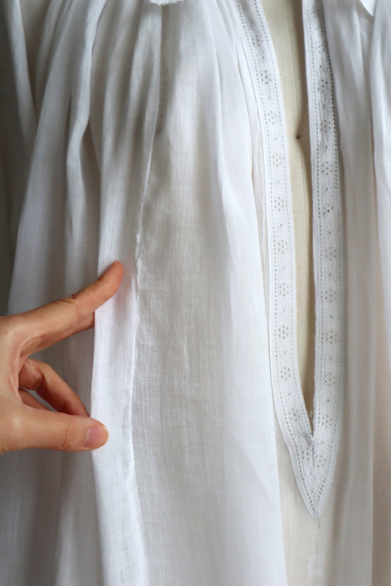 1900s Cornely Lace Church Smock Dress