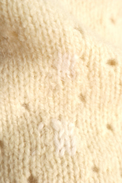 Vintage French Hand-Knit Wool Tank Top