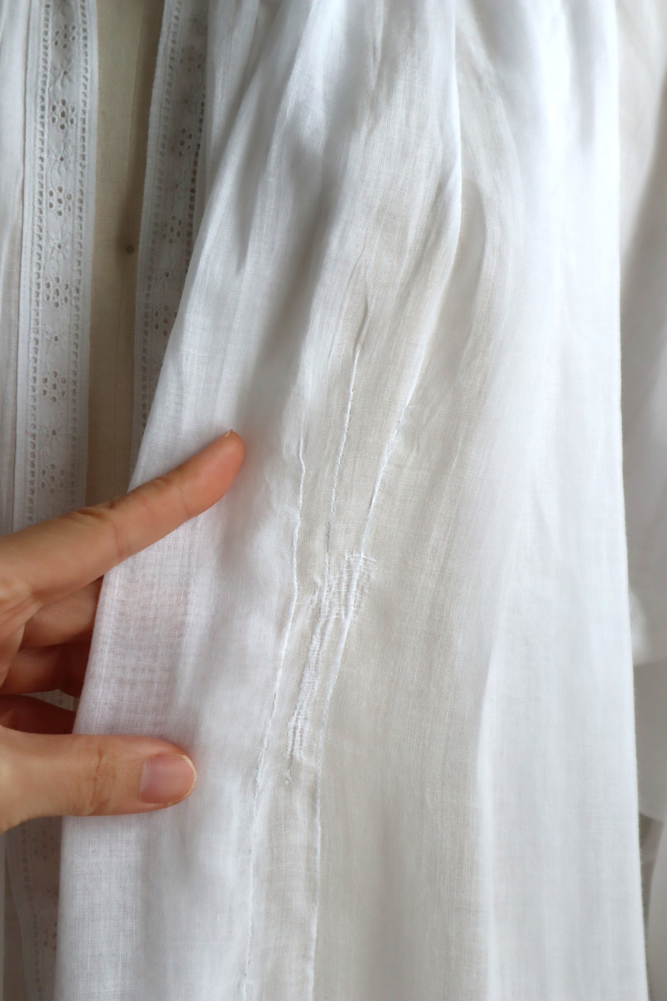 1900s Cornely Lace Church Smock Dress