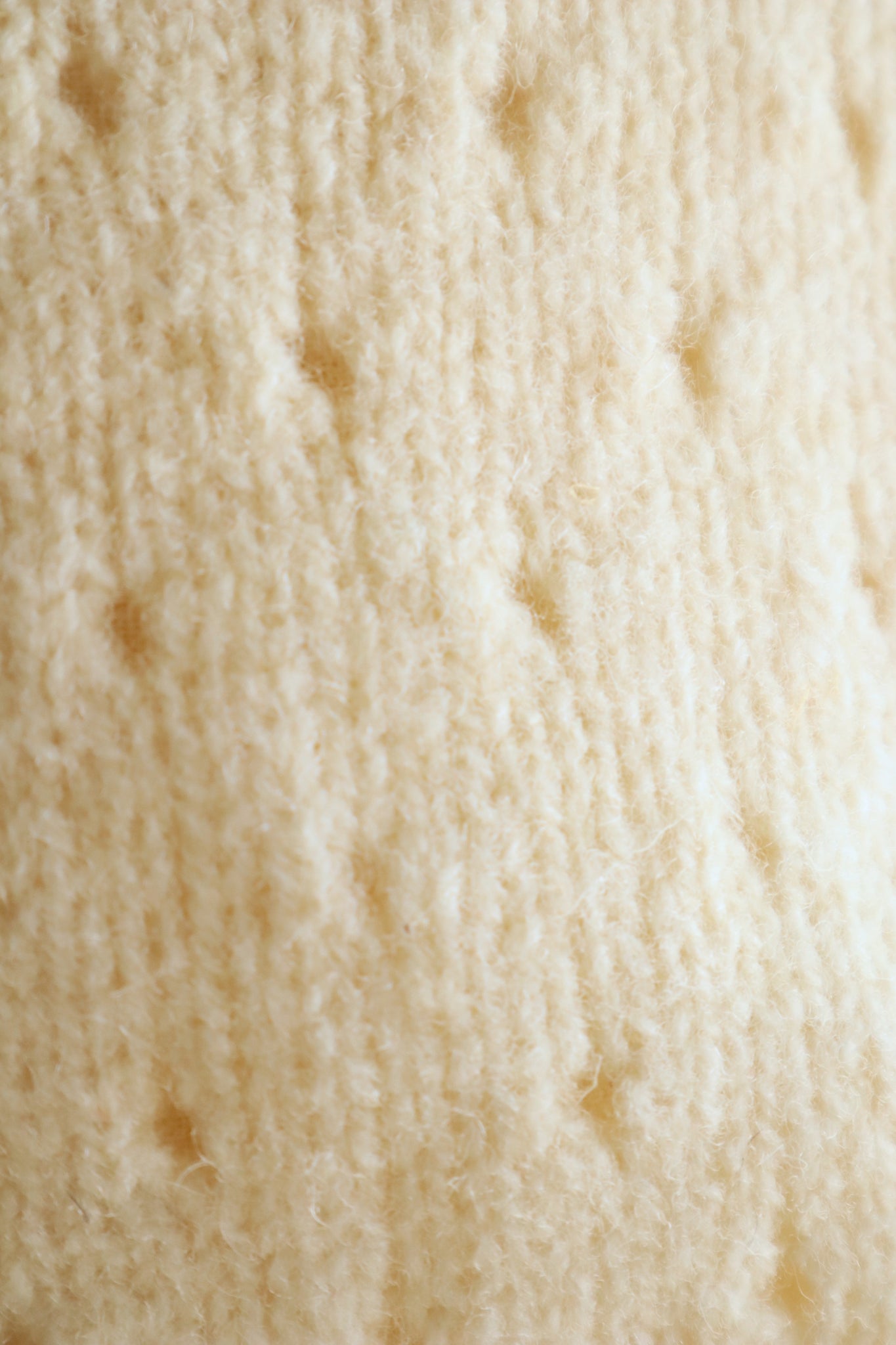Vintage French Hand-Knit Wool Tank Top