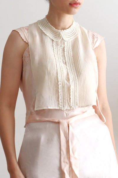 1940s Silk Crepe Dickey