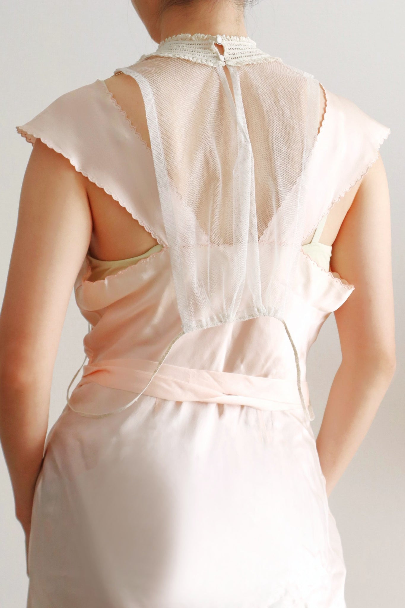 1940s Silk Crepe Dickey